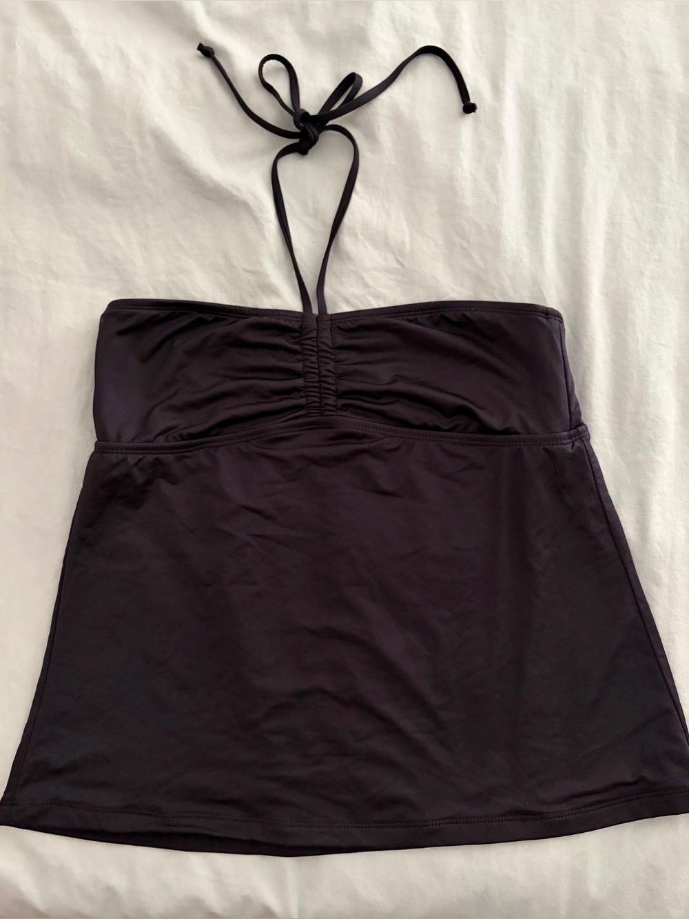 Mossimo black halter strap tankini swim top size m/l